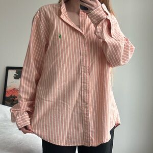 Ralph Lauren Coral Striped Shirt